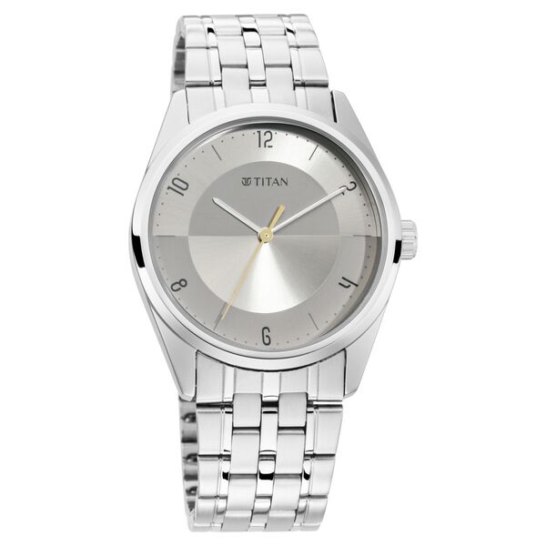 Titan Workwear Grey Dial Analog Metal Strap watch for Men - image number 0