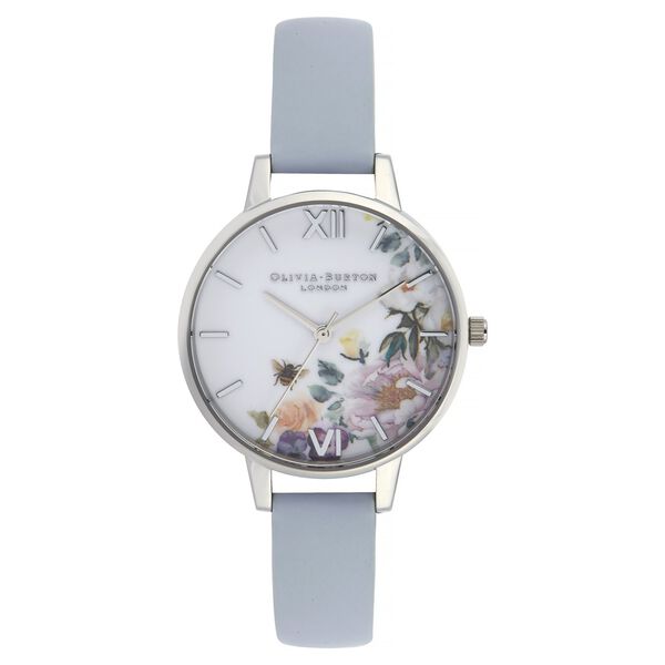 Olivia Burton Quartz Analog White Dial Leather Strap Watch for Women - image number 0