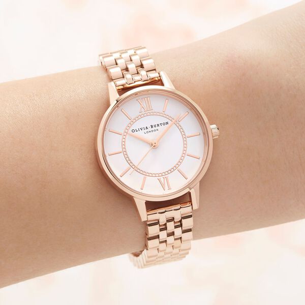 Olivia Burton Quartz Analog White Dial Stainless Steel Strap Watch for Women - image number 3