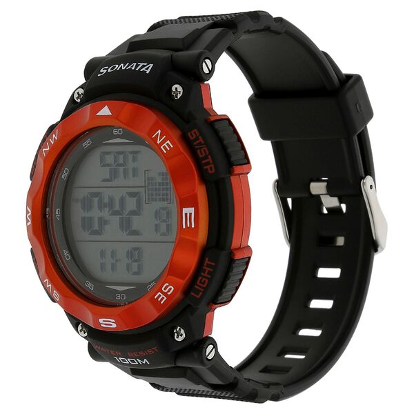SF Digital Dial Plastic Strap Watch for Men - image number 1