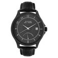Titan Globe Trotter Black Dial Dual Time Leather Strap watch for Men - image number 0