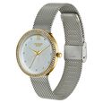 Poze By Sonata Quartz Analog White Dial Silver Metal Plated Strap Watch For Women - image number 4