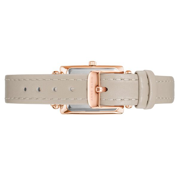 Anne Klein Quartz Analog Grey Dial Leather Strap Watch for Women - image number 2