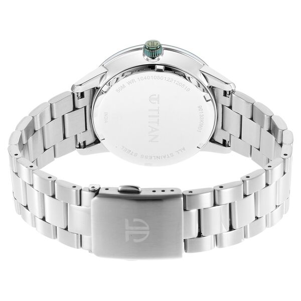 Titan Urban Magic Green Dial Quartz Multifunction Stainless Steel Strap watch for Men - image number 4