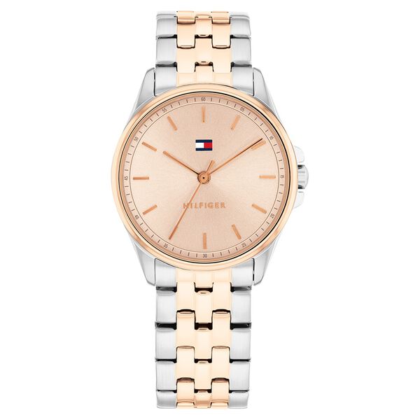 Buy Online Tommy Hilfiger Quartz Analog Rose Gold Dial Two Toned ...