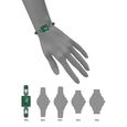 Anne Klein Quartz Analog Green Dial Green Ceramic Strap Watch For Women - image number 3