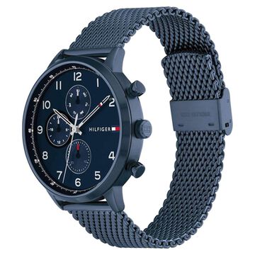 Tommy Hilfiger Quartz Multifunction Blue Dial Stainless Steel Strap Watch for Men