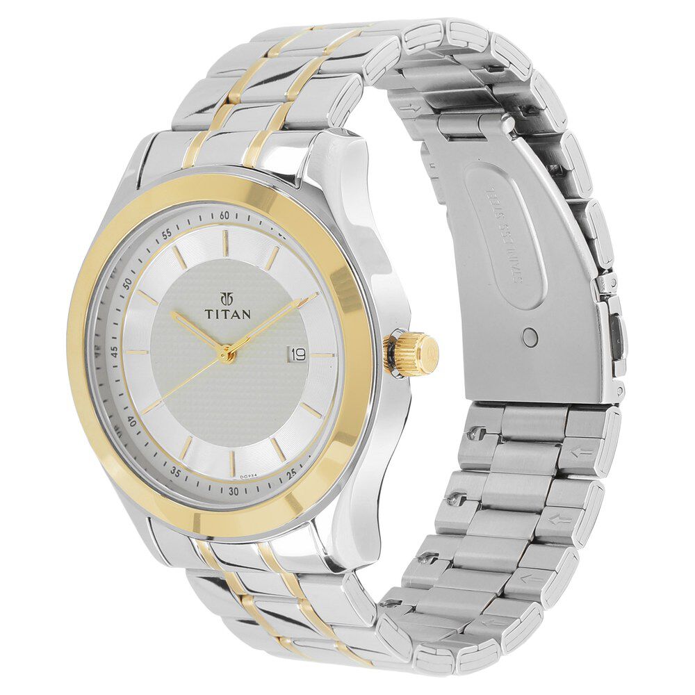 Titan discount watch silver