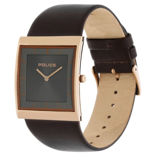 Police Quartz Analog Grey Dial Leather Strap Watch for Men - image number 2