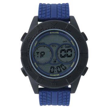 SF Digital Dial Blue Plastic Strap Watch for Men