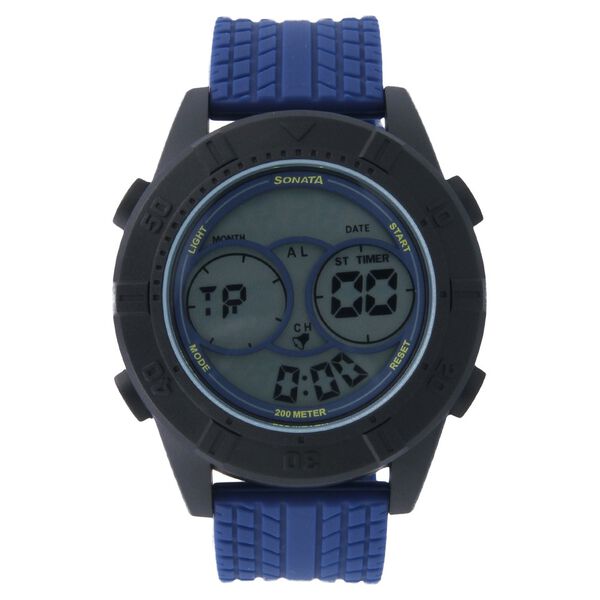 SF Digital Dial Blue Plastic Strap Watch for Men - image number 0