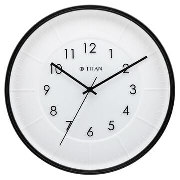 Titan Contemporary Wall Clock with Raised Numbers - 30.8 cm x 30.8 cm (Medium)