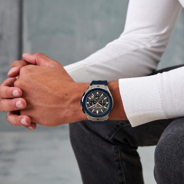 Cerruti 1881 Grey Dial Silicone Strap Watch for Men - image number 6
