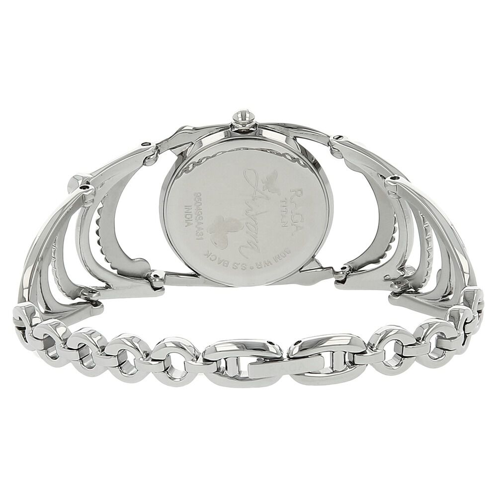 Buy Online Titan Raga Aurora Grey Dial Women Watch With Metal Strap nl95049sm01 Titan