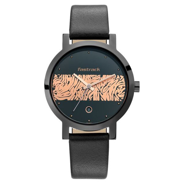 Buy Online Fastrack Animal Print Quartz Analog with Date Bicolour Dial ...
