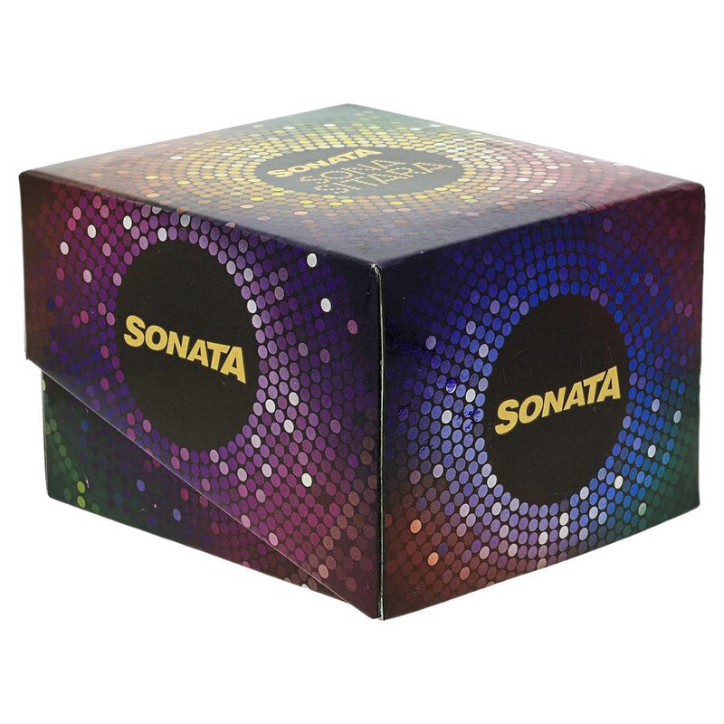 Sonata Stardust Black Dial Women Watch With Stainless Steel Strap - image number 4