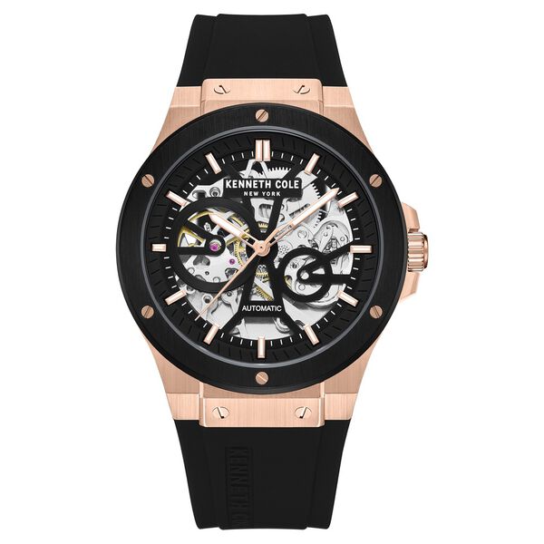 Kenneth Cole Automatic Black Dial Stainless Steel Strap Watch for Men - image number 0