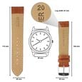 20 mm Tan Genuine Leather Straps for Men - image number 1