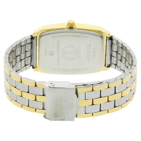 Titan Karishma White Dial Analog with Day and Date Stainless Steel Strap Watch for Men - image number 3