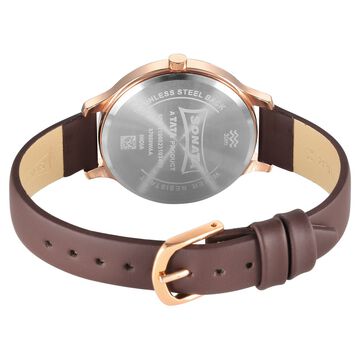 Sonata Blush Quartz Analog Pink dial Leather Strap Watch for Women