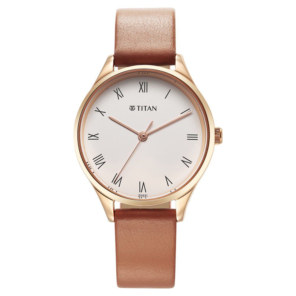 Leather watch for her hot sale