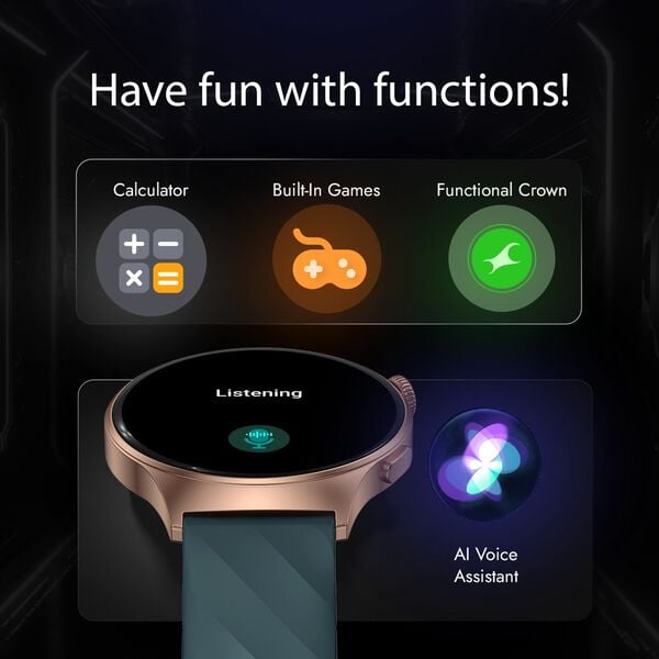Fastrack Limitless FR1 PRO Smartwatch 3.63 cm AMOLED Display with AOD, 100+ Sports Modes & Watchfaces, 24*7 Health Suite - image number 5