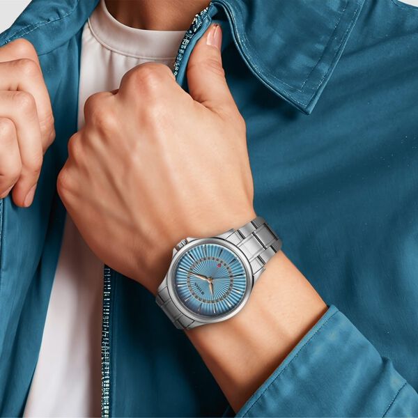 Titan Karishma Quartz Analog with Date Blue Dial Stainless Steel Strap Watch For Men - image number 4