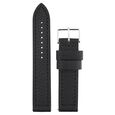 22 mm Black Genuine Leather Straps for Men - image number 0