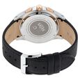 Xylys Swiss Multifunction Black Leather Strap White Dial Watch For Men - image number 4