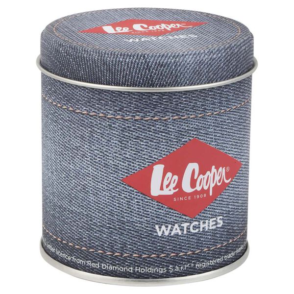 Lee Cooper Quartz Analog Blue Dial Metal Strap Watch for Men - image number 5