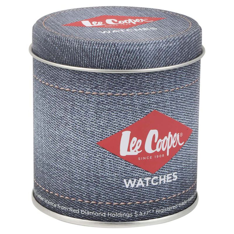 Lee Cooper Quartz Analog Blue Dial Metal Strap Watch for Men - image number 5