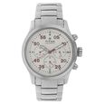 Titan Quartz Chronograph Silver Dial Leather Strap Watch for Men