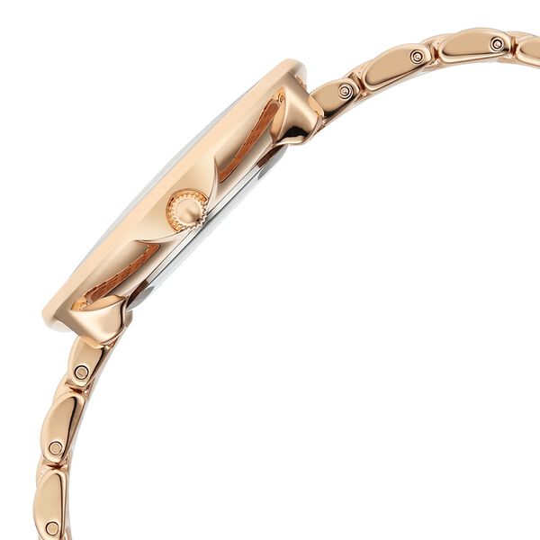 Titan Raga Glimmers Quartz Analog Mother of Pearl Dial Rose Gold Metal Strap Watch For Women - image number 4