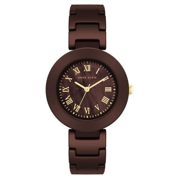 Anne Klein Quartz Analog Brown Dial Ceramic Strap Watch for Women - image number 0