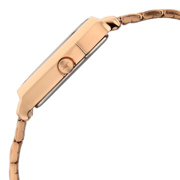 Fastrack Oceanyx 2.0 Analog Watch for Women with Blue Dial & Rose Gold Metal Strap