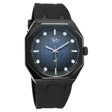 Vyb Rebel By Fastrack Quartz Analog Multicoloured Dial Black Silicone Strap Watch For Guys