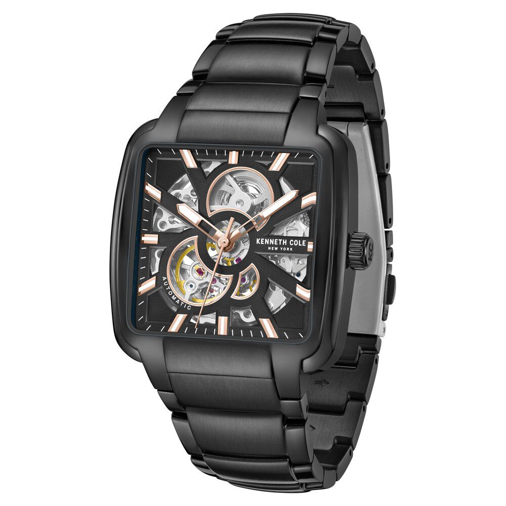 Buy Online Kenneth Cole Automatic Black Dial With Black Stainless Steel Strap Watch For Men kcwgy0046503mn Titan