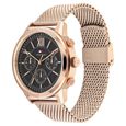 Tommy Hilfiger Grey Dial Golden Colour Stainless Steel Strap Watch for Men - image number 1