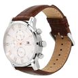 Tommy Hilfiger Multifunction Silver Dial Leather Strap Watch for Men - image number 1