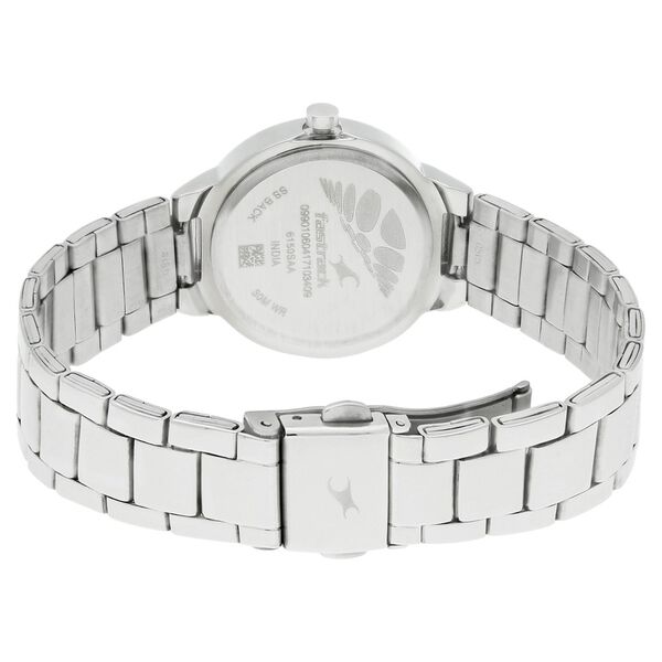 Fastrack Checkmate Quartz Analog Blue Dial Stainless Steel Strap Watch for Girls - image number 3