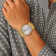 Titan Quartz Analog with Date Silver Dial Golden Stainless Steel Strap Watch For Men - image number 4
