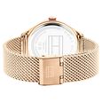 Tommy Hilfiger Multifunction Grey Round Dial Golden Stainless Steel Strap Watch For Women - image number 2