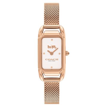 Coach Quartz Analog Silver Dial Stainless Steel Strap Watch for Women
