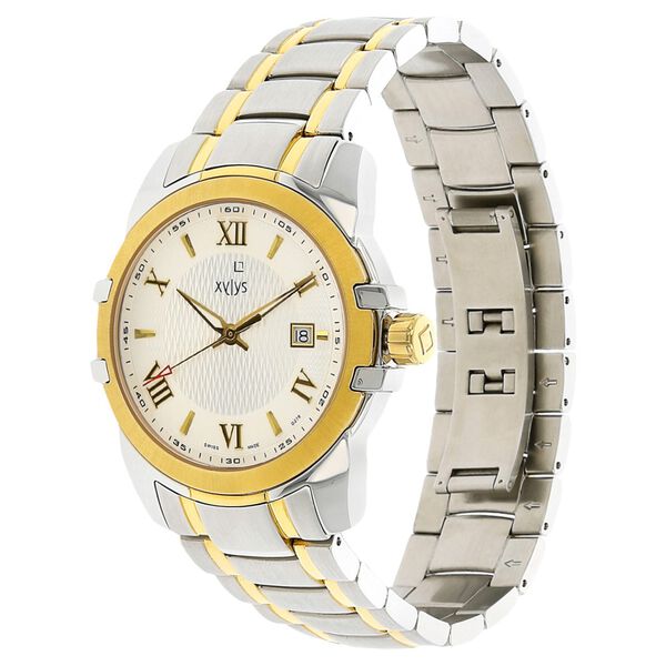 Xylys Swiss Analog with Date Silver Metal Strap and Grey Dial Watch For Men - image number 1
