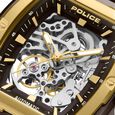 Police Automatic With Self Winding Automatic With Self Winding Black Dial Silicone Strap Watch For Men - image number 3