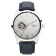 Titan Automatics Silver Dial Blue Leather Strap Watch For Men - image number 1