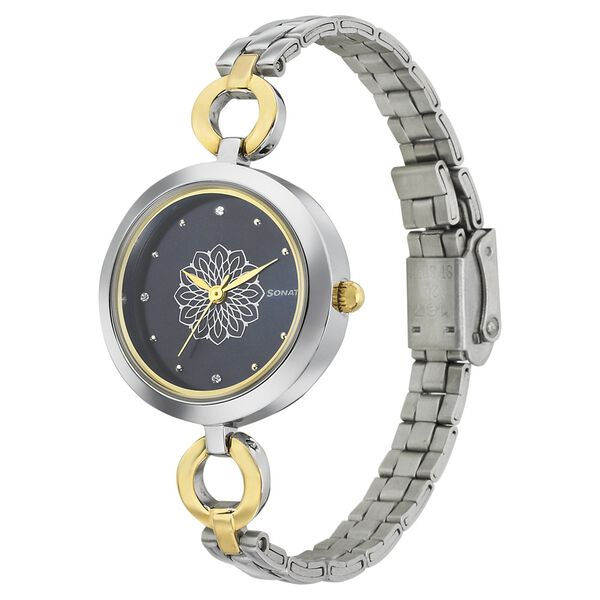 Sonata Wedding Blue Dial Women Watch With Stainless Steel Strap - image number 1
