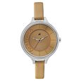 Fastrack Quartz Analog Beige Dial Leather Strap Watch for Girls - image number 0