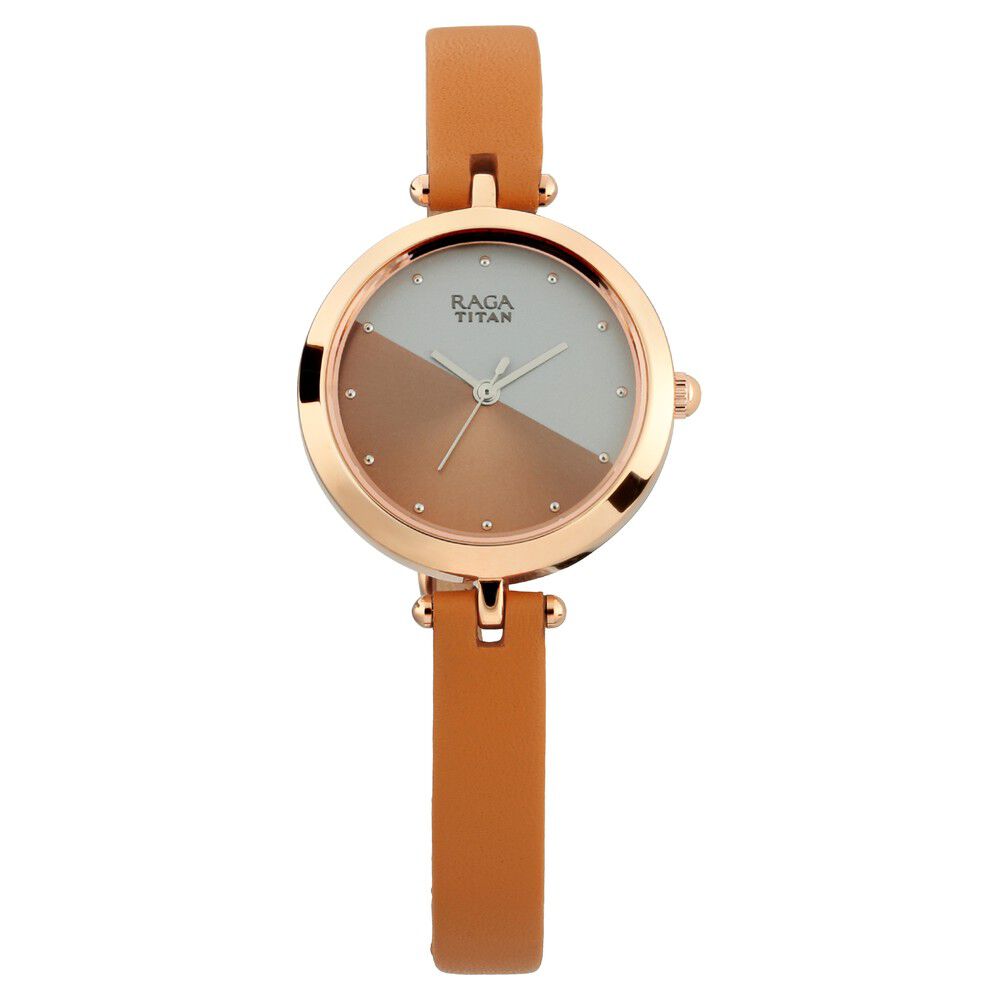 Titan raga watches with leather belt store