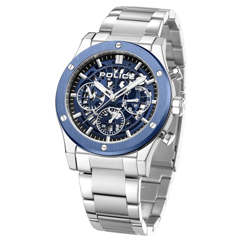 Police Blue Dial Quartz Multifunction Watch for Men - image number 1